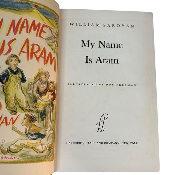 VTG 1940 "My Name Is Aram" William Saroyan FIRST EDITION HC Book Harcourt Brace - Picture 11 of 13